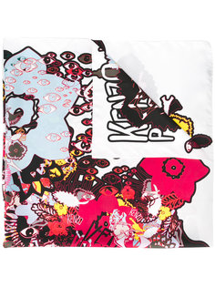 multi icon scarf Kenzo