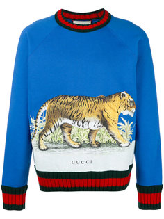 Tiger print sweater Gucci