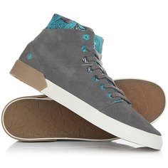 Кеды кроссовки высокие Volcom Buzzard Shoe Gunmetal Grey