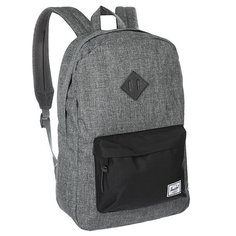 Рюкзак городской Herschel Heritage Raven Crosshatch/Black/Black Pebbled Leather