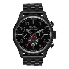 Кварцевые часы Nixon Safari Dual Time Black