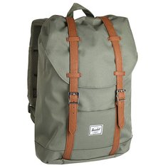 Рюкзак туристический Herschel Retreat Mid-volume Deep Lichen Green/Tan Synthetic Leather