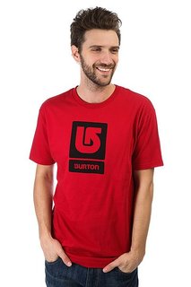 Футболка Burton Mns Lgo Vertical Red