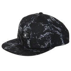 Бейсболка с прямым козырьком DC Filth Black Storm Jacquard