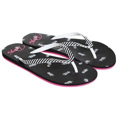Вьетнамки женские Roxy Portofino Black Print