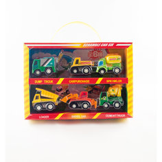 Набор инерционных машинок "Дорожно-строительная техника", 6 шт. Дрофа Медиа