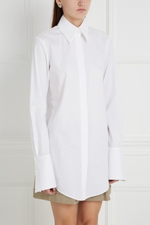 Хлопковая рубашка Jil Sander Navy