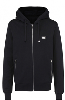 Хлопковая толстовка на молнии с капюшоном Dolce &amp; Gabbana