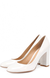 Лаковые туфли Linda на устойчивом каблуке Gianvito Rossi