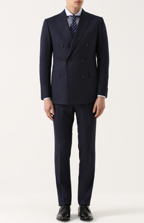 Шерстяной костюм с двубортным пиджаком Pal Zileri