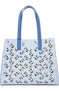 Сумка-шоппер с косметичкой Flying Kenzo из кожи с перфорацией Kenzo