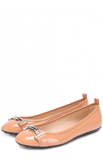 Лаковые балетки с пряжкой Tod’s Tods