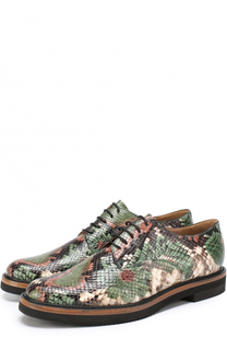Кожаные ботинки с тиснением Dries Van Noten