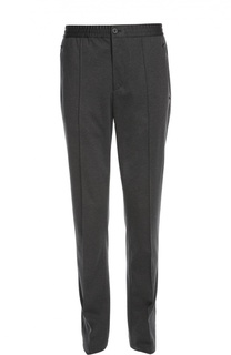Хлопковые брюки с поясом на резинке Lanvin Contemporary