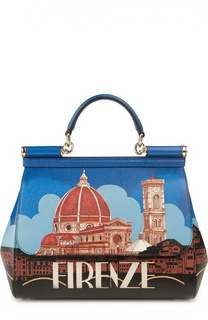 Сумка Sicily medium с принтом Dolce &amp; Gabbana
