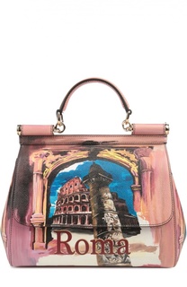 Сумка Sicily medium с принтом Dolce &amp; Gabbana