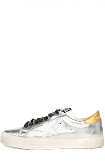 Кеды из металлизированной кожи с нашивкой Golden Goose