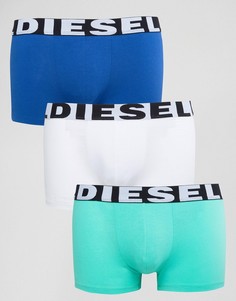 Набор из 3 однотонных боксеров-брифов разного цвета Diesel - Мульти