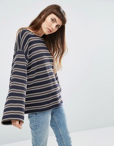 Свободный топ в фактурную полоску ASOS - Мульти