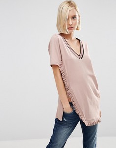 Удлиненная футболка ASOS - Серый