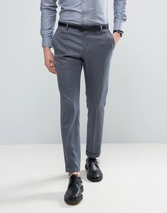 Брюки узкого кроя в крапинку Selected Homme - Синий