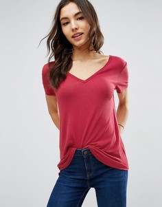 Футболка с короткими рукавами и удлиненной спинкой ASOS The New Forever - Оранжевый