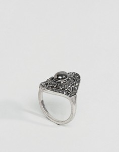 Массивное кольцо с камнем Nylon - Фиолетовый