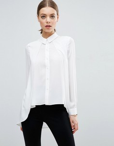 Блузка с удлиненной спинкой ASOS - Белый