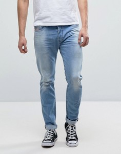 Зауженные светлые джинсы Diesel Tepphar 084CU - Синий