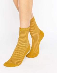 Носки в рубчик ASOS - Желтый