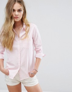 Рубашка в стиле преппи Hollister - Розовый