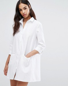 Платье-рубашка с карманами Missguided - Белый
