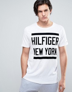 Футболка c большим логотипом Tommy Hilfiger Denim - Белый