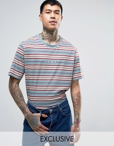 Футболка в полоску в стиле ретро Puma 57533502 эксклюзивно для ASOS - Синий