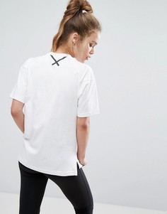 Белая прямая футболка adidas Xbyo - Белый