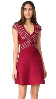 Платье Noa с V-образным вырезом Herve Leger