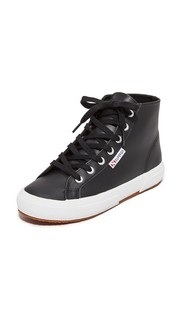 Кожаные кроссовки 2795 с высоким берцем Superga