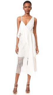 Асимметричное кружевное платье-халат Twig Diane von Furstenberg