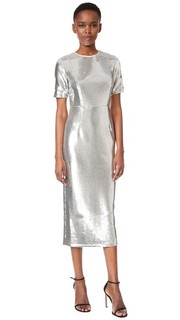 Идеально скроенное платье с блестками и короткими рукавами Diane von Furstenberg