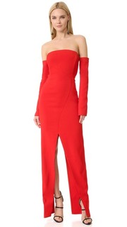 Вечернее платье с открытыми плечами Mugler