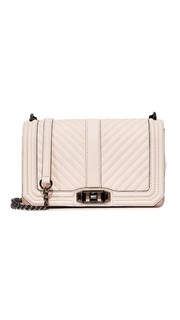 Стеганая сумка через плечо Love с шевронами Rebecca Minkoff