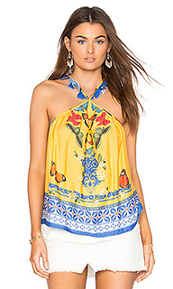 Formenteira ruffle strap top - FARM