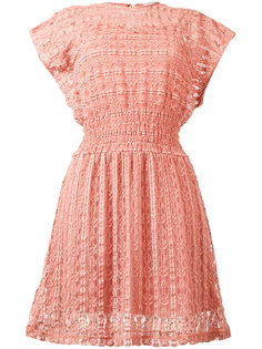 прозрачное расклешенное платье  Red Valentino