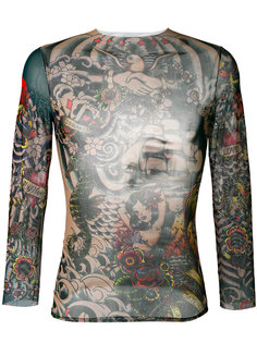 прозрачный топ Dsquared2