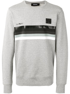 striped panel sweatshirt Diesel