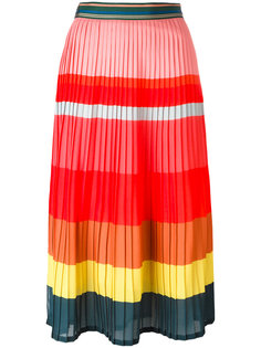 striped pleated skirt Paul Smith