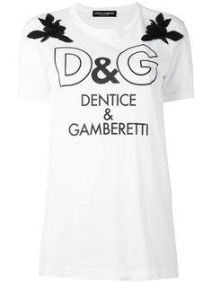 футболка с принтом логотипа Dolce &amp; Gabbana