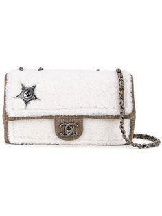 сумка на плечо с отделкой из овчины Chanel Vintage