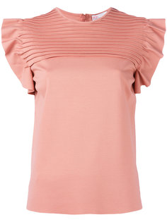 блузка с плиссированной панелью Red Valentino