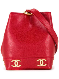 сумка на плечо с логотипами Chanel Vintage